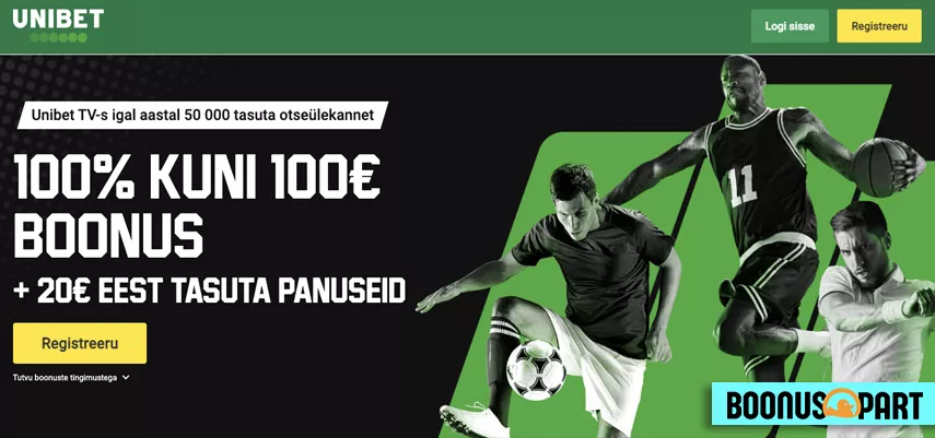 VÕTA BOONUS - Unibet android - UniBet | 1