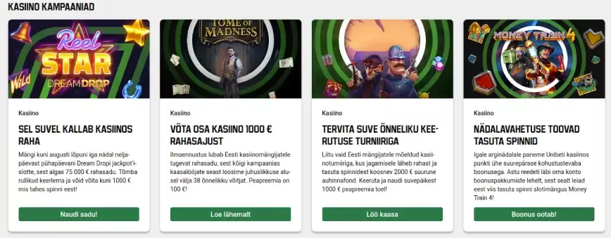 VÕTA BOONUS - Unibet mängud - UniBet | 7