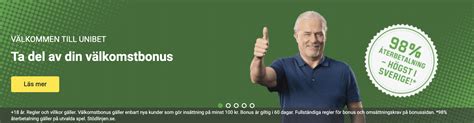 Unibet välkomstbonus